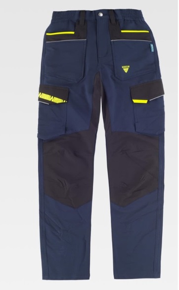 Pantalón elástico combinado